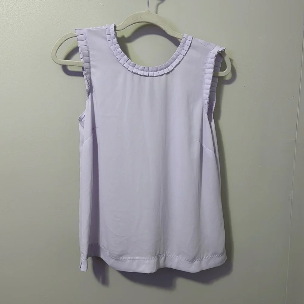 J.crew Periwinkle‎ Ruffled Blouse